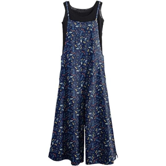 Women's Casual Loose Long Jumpsuits Jumpsuits-318 - Picture 1 of 4